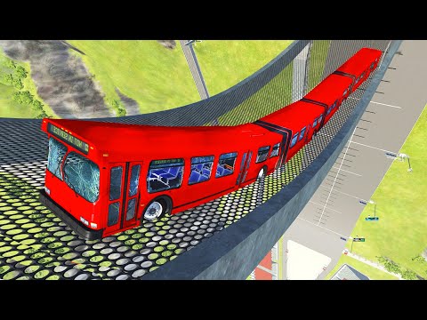 Articulated Bus Crashes #19 - BeamNG DRIVE | CrashTherapy
