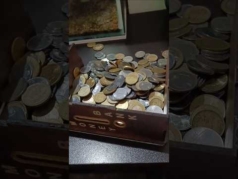 opening coin saving box 😀 saving challenge
