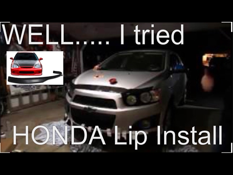 Chevy Sonic Lip Install pt.1