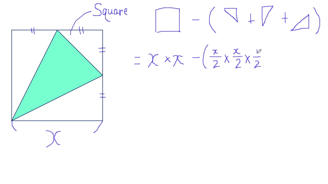 Triangle inside a square - Math Problem -