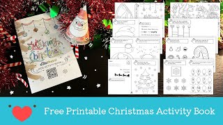 📥 Free Printable Christmas Activity Book 🎄🎅🏼 Kids Holiday Crafts & Worksheets 🎁 Biphy’s Craft Box