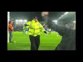 STEWARD USES EVERTON FAN´S KNIFETo Remove Just Stop Oil Pitch Invader