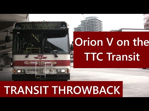 Orion V Buses on the TTC: Toronto Transit Throwback