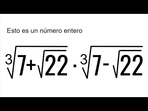 EXPRESIÓN ARITMÉTICA CON RADICALES QUE ES UN NÚMERO ENTERO. Matemáticas Básicas