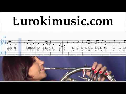 How to play Miley Cyrus - Flowers on French Horn Tabs Notes Solo