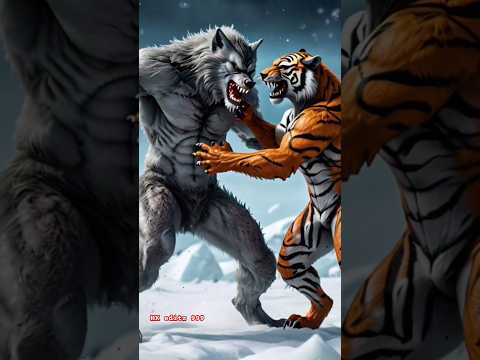 Werewolf vs wild animals (lion,tiger, alien,panther)#trending#shorts