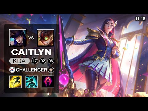 Caitlyn ADC vs Ziggs - KR Challenger Patch 11.16