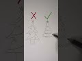 How to draw Christmas trees 🎄 #drawing