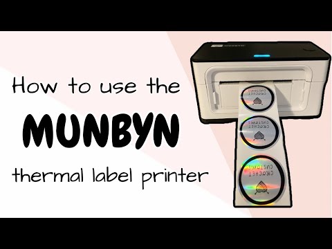 Part of a video titled How to use the MUNBYN thermal label printer - YouTube