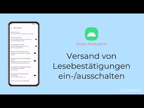 Versand von Lesebestätigungen einschalten oder ausschalten [Android 14]