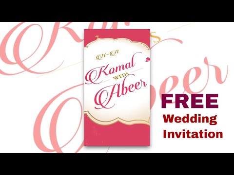Free Mobile Wedding Invitation Video