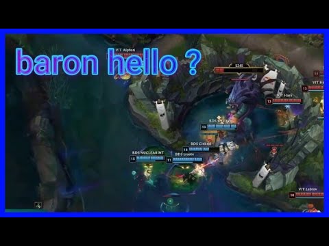 LEC TEAM distracted by a tahm kench and leave the baron for free . HUH