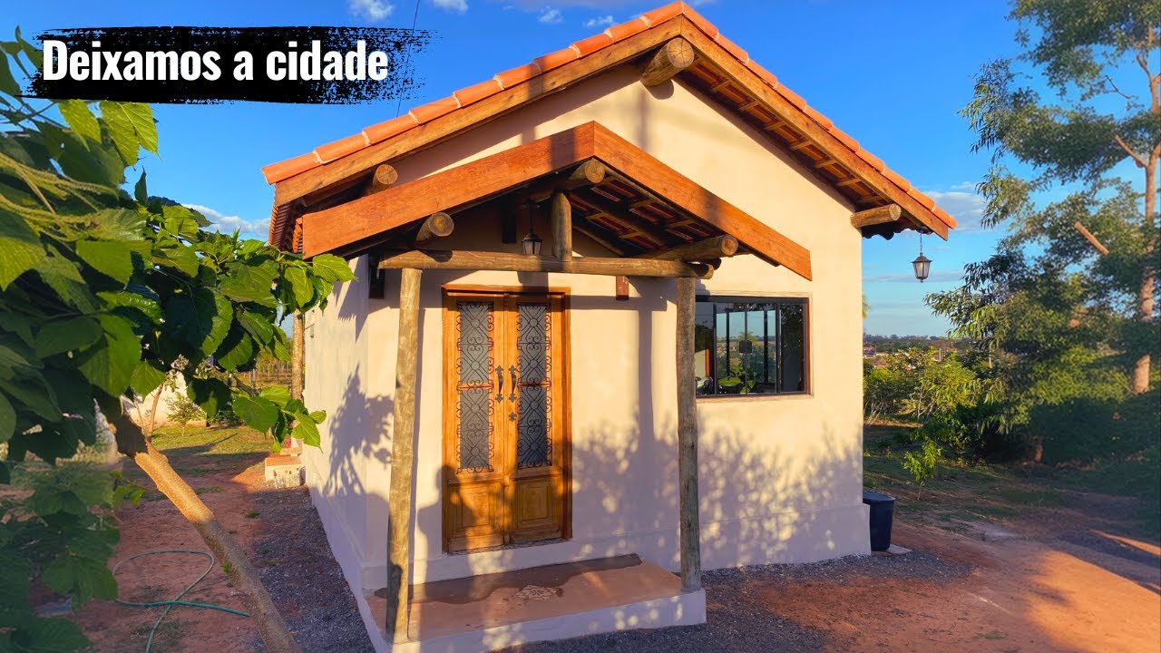 Larguei tudo para morar em uma cabana: pintura, mudança e adaptação