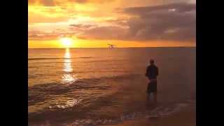 preview picture of video 'Funcub in volo sul mare di Sabaudia al tramonto'