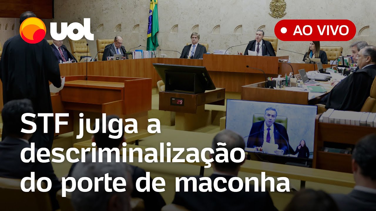 STF retoma julgamento que pode descriminalizar o porte de maconha para uso pessoal; assista ao vivo