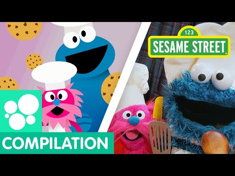 Sesame Street: Cooking with Cookie Monster Compilation | 90+ Mins