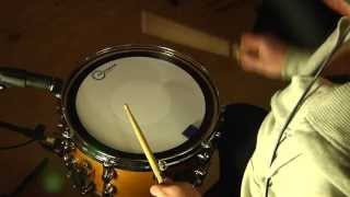Video thumbnail for Aquarian Hi-Energy Snare Batter Head Test by DrumshedStudios