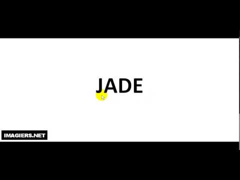 How To Pronounce French First Name # JADE