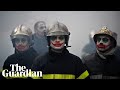Firefighters clash with riot police in France protests