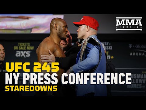 UFC 245 Press Conference Staredowns - MMA Fighting