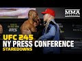 UFC 245 Press Conference Staredowns - MMA Fighting