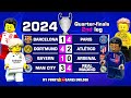 Champions League 2024 Quarter-finals ALL GOALS Recap (2nd leg) in Lego Football