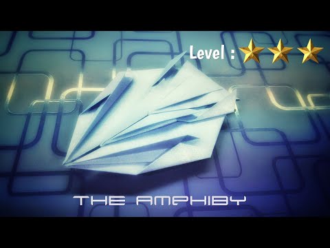 Origami Plane Papertoy - THE AMPHIBY - deyeight collection 2018