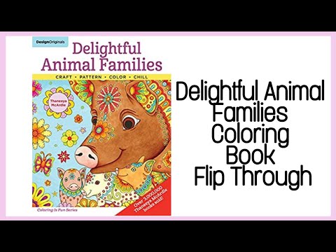 Delightful Animal Families Coloring Book