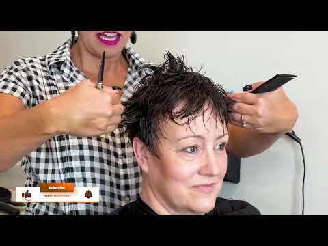 Pixie haircut for women over 50 from YouTube