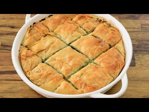 Greek Spinach Pie Recipe (Spanakopita)