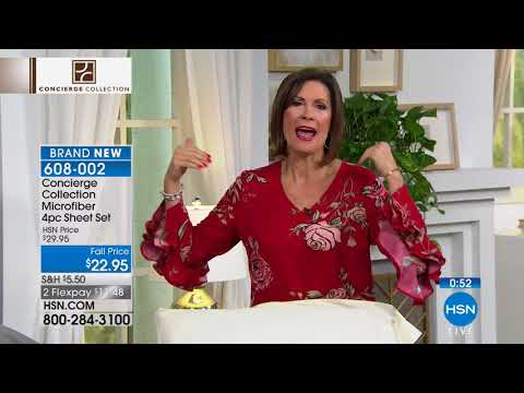 HSN | Concierge Collection Bedding 08.10.2018 - 10 AM
