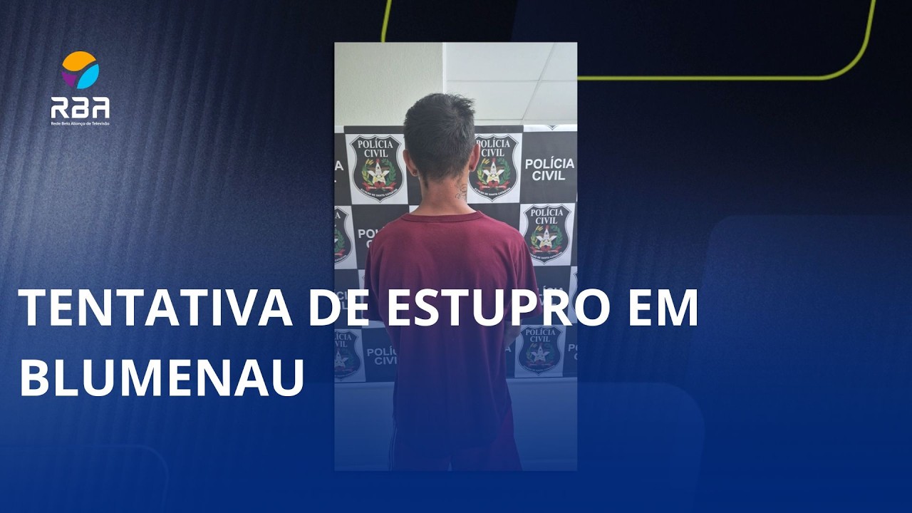 Tentativa de estupro em Blumenau. Homem natural de Ibirama é preso após ataque a jovem