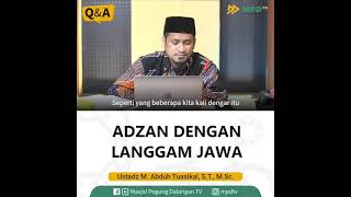 Download lagu 📝”Adzan dengan Langgem Jawa⁣⁣⁣ 👤 Ustadz Abduh Tuasikal, S.T., M.Sc.⁣⁣⁣ mp3