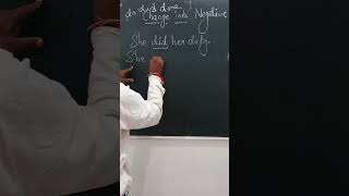 Change into negative । She did her duty ka negative sentence। How can change into negative । Grammar