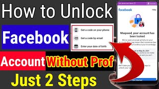 How to unlock Facebook Account Without id Proof 2022 || How to unlock Facebook Account 2022 ||