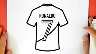 Como desenhar a CAMISA do CRISTIANO RONALDO (Portugal)