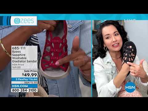 Bzees Sapphire Washable Gladiator Sandal