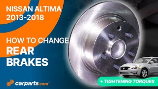 How to replace the Rear Brakes 2013-2018 Nissan Altima 🚗