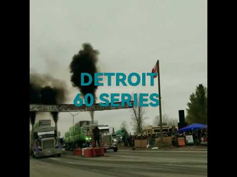 Detroit 60 series vs cat c16 kenworth vs Peterbilt #greatlakesbigrigchallenge