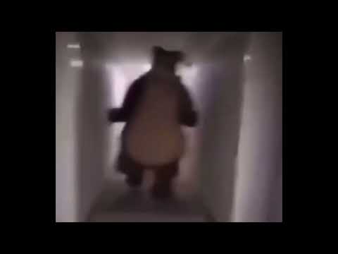 Freddy running down the hallway