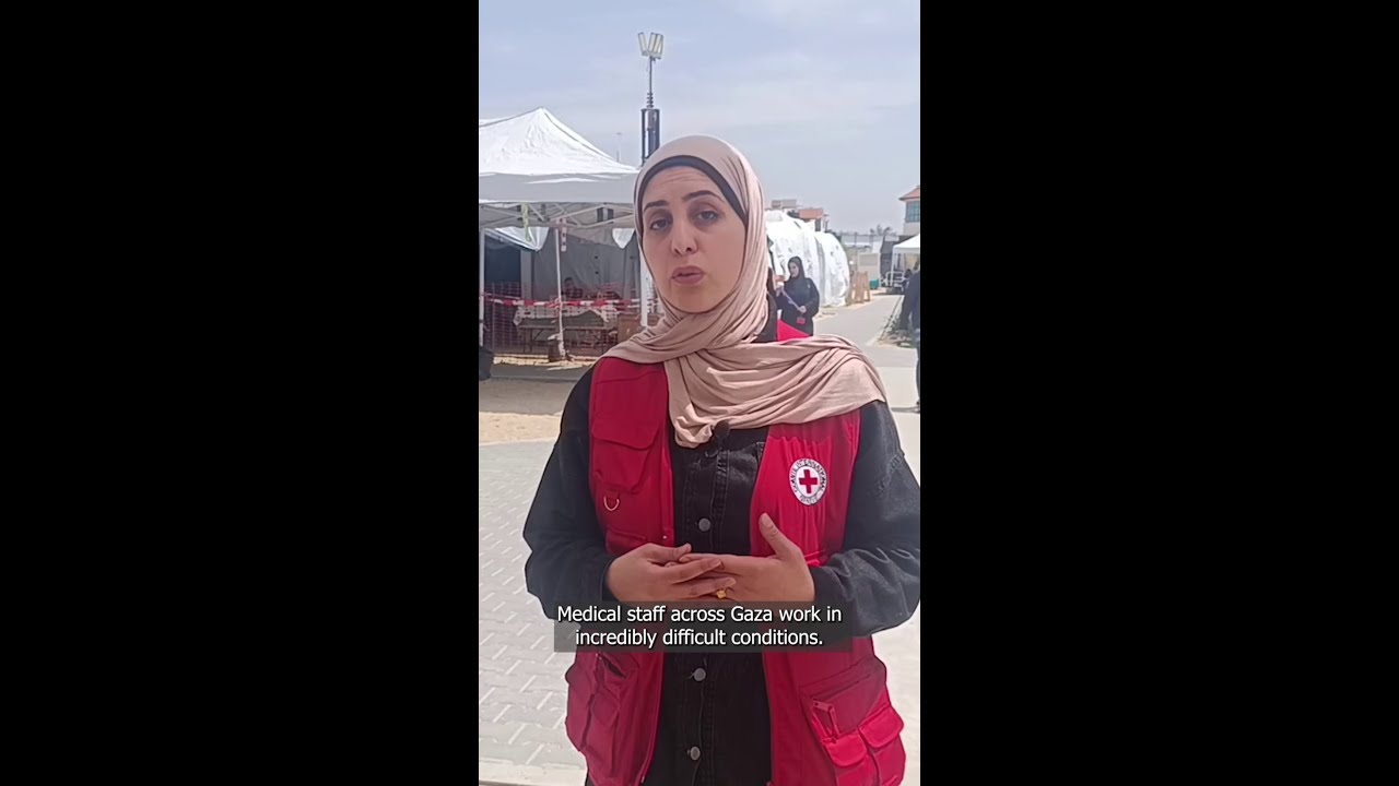 The Red Cross field hospital in Rafah