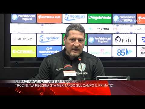 21 Gennaio 2020 verso Reggina - Virtus Francavilla, Trocini 'la Reggina sta meritando sul campo il p