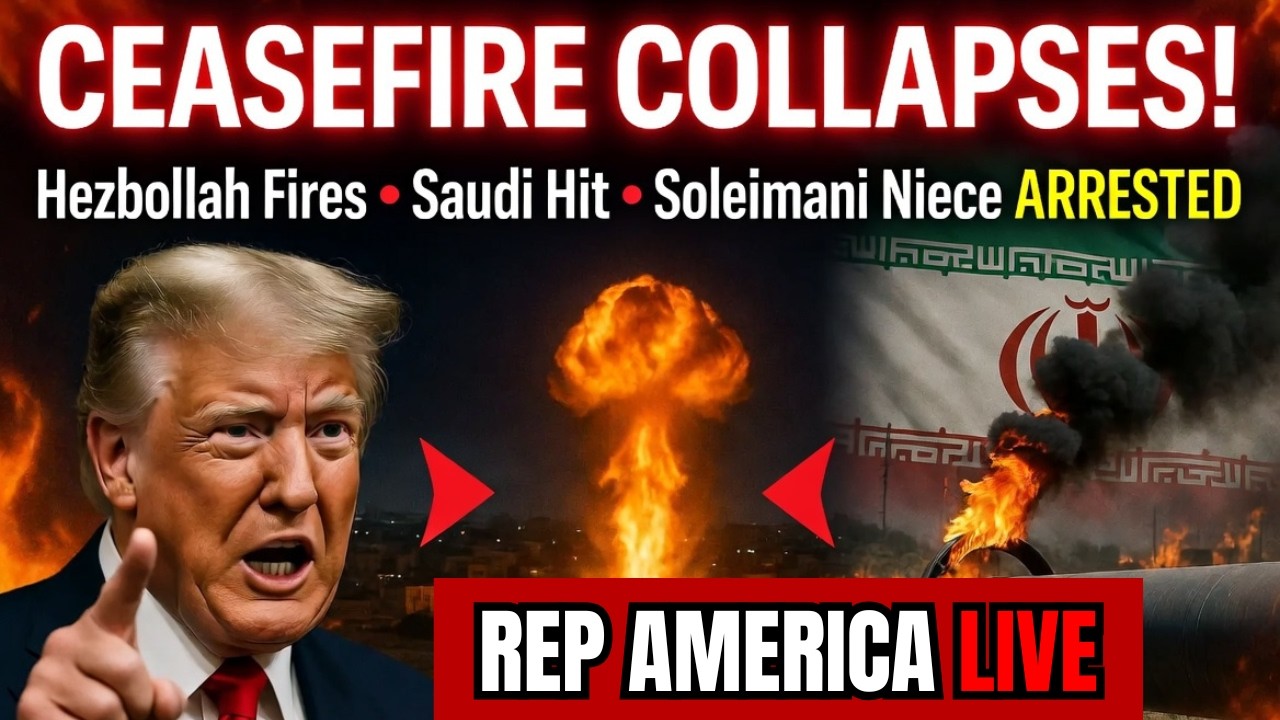 Trump's Iran Ceasefire Collapses: Hezbollah Attacks, Saudi Pipeline Hit & Soleimani Niece Arrested