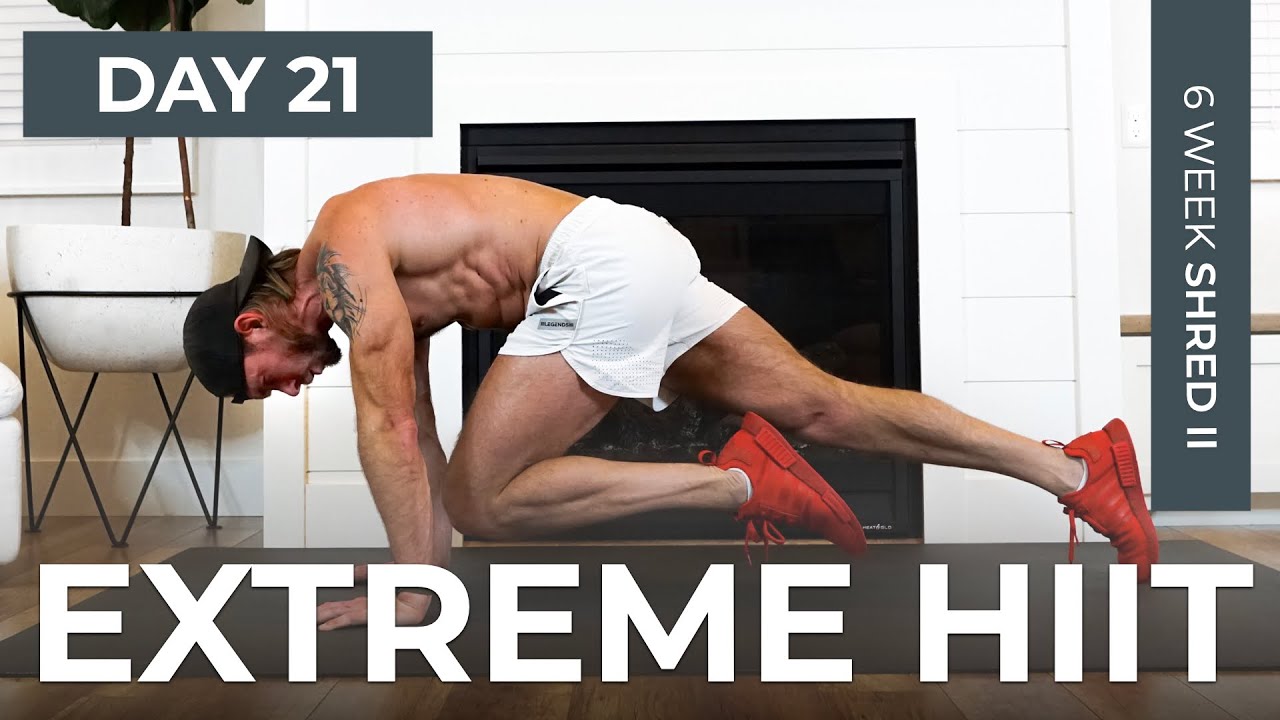 Day 21: 30 Min EXTREME HIIT Workout No Equipment [Cardio Workout] // 6WS2