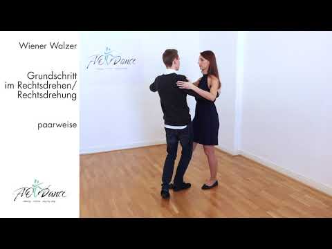 Wiener Walzer Grundschritt Rechtsdrehung - im Detail erklärt Step by Step zum Mitüben ohne Musik