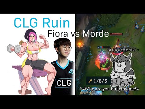 CLG Ruin - How to counter Morde abusers (Fiora KR Challenger gameplay)