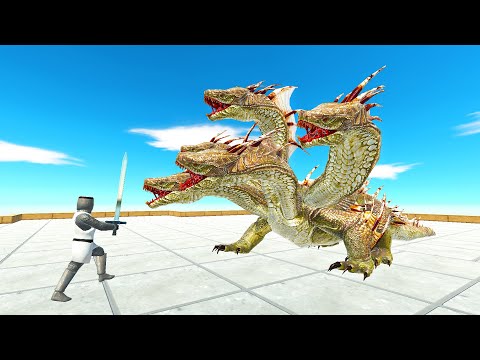 REMASTERED FIVE HEADS HYDRA VS EVERY UNIT | ANIMAL REVOLT BATTLE SIMULATOR