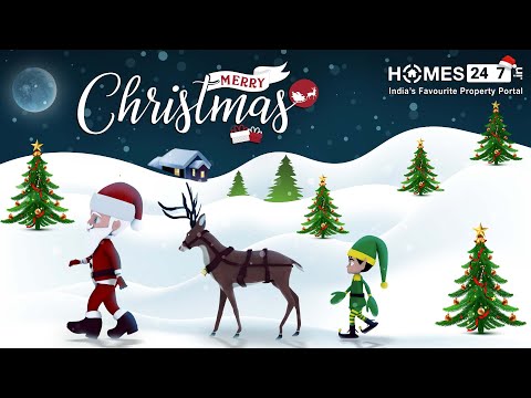 Happy Christmas 2022 | Merry Christmas Status | Christmas 3D Animated Video | Homes247.in
