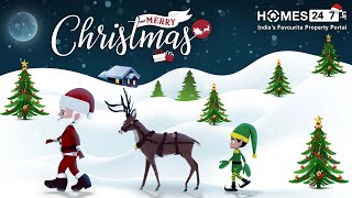 Happy Christmas 2022 | Merry Christmas Status | Christmas 3D Animated Video | Homes247.in