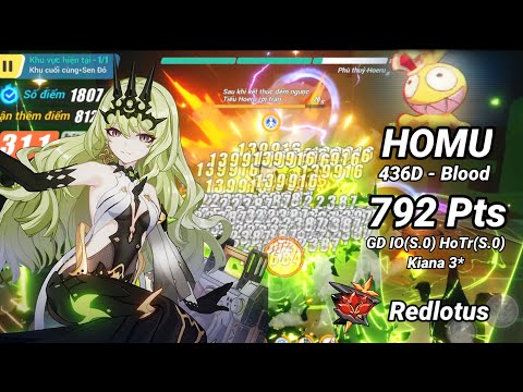 Redlotus D436: HOMU (Blood) 792 Pts - Mobius(S.0) HOTr(S.0) GD Kiana 3* | Honkai 6.4